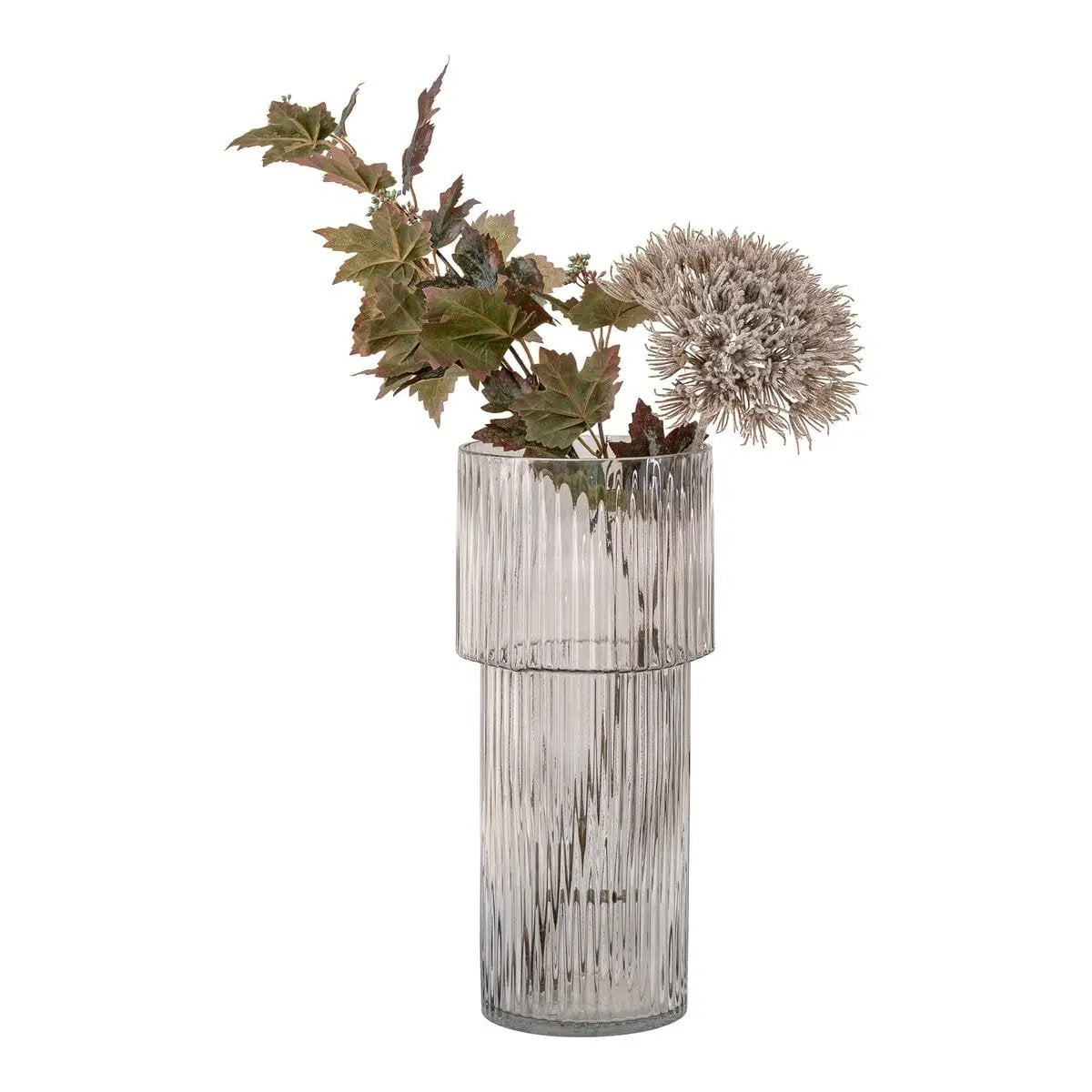 Vase - Clear, Mouth Blown Glass, Ø17.5x40 cm by EMIRELLE