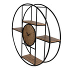 Wall clock / wall rack Ø 60x14 cm / 1xaa by Clayre & Eef.