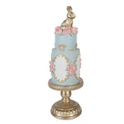 Decoration Image Cake Ø 12x37 cm Blue Plastic by Clayre & Eef.