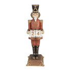 Decoration nutcracker with calendar 10x10x32 cm by Clayre & Eef.
