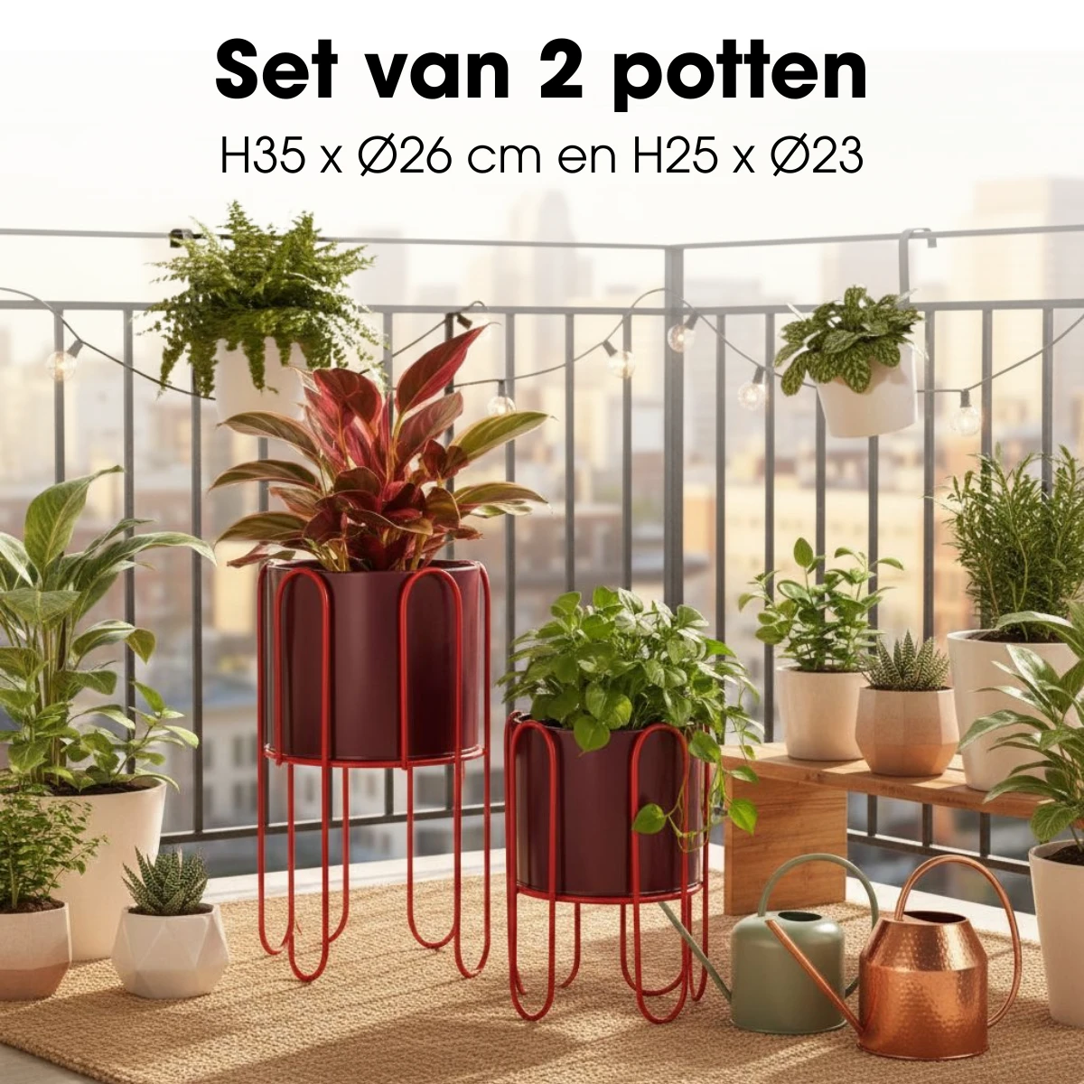 Flowerpot inside Dione Purple by Mica Decorations