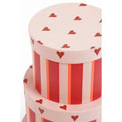 Christmas storage boxes set Red by Mica Decorations