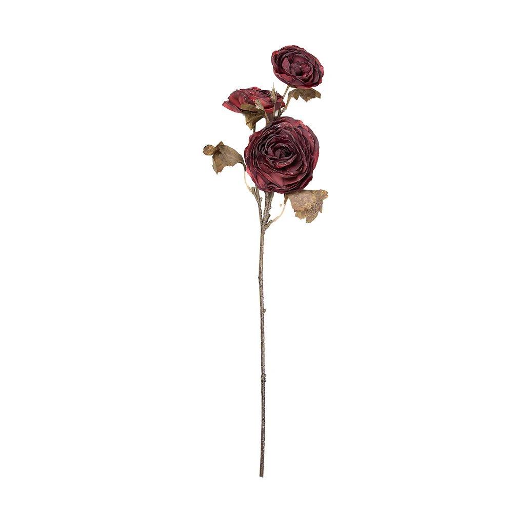 Artificial flower 70 cm red plastic by Clayre & Eef.