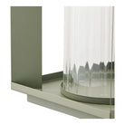 Lohals Lantern, glass/metal, green, 18x18x20,5 cm by EMIRELLE