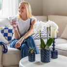 Kolibri Home | Candy sierpot | Hoog - Blue - Ø9cm by Kolibri Company