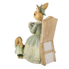 Decoration Statue Rabbit 14x10x18 cm Brown Plastic by Clayre & Eef.