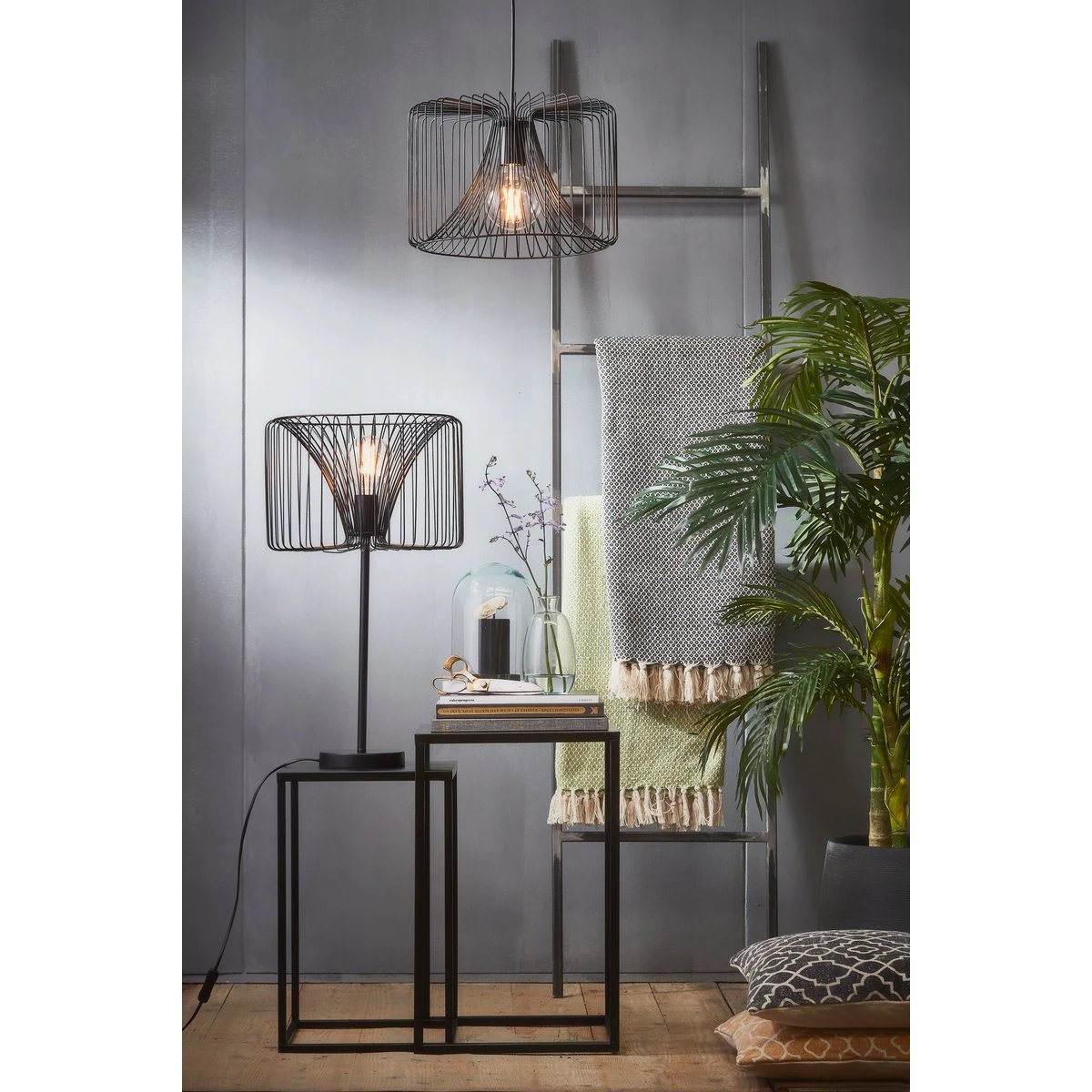 Side table set Goa Black by Mica Decorations
