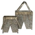 Pflanzenhalter 28 x 15 x 30/50 cm aus grauem Eisen von Clayre & Eef.