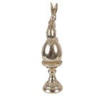 Decoration Statue Rabbit Ø 6x26 cm Gold-colored plastic by Clayre & Eef.