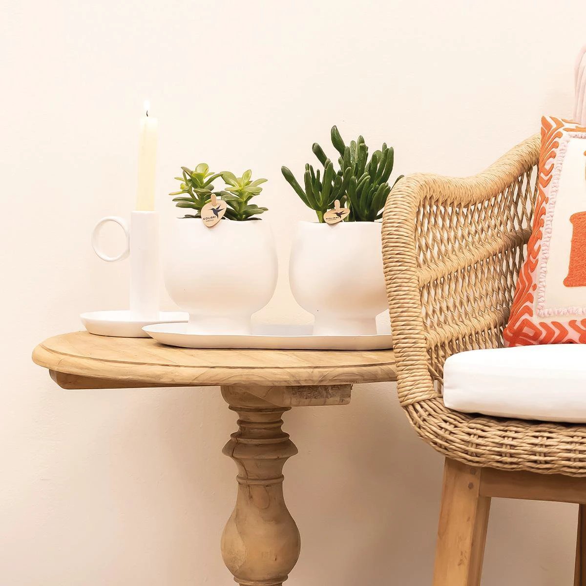 Kolibri Home | Plate oval - Ovale dienblad Ø30cm - White by Kolibri Company