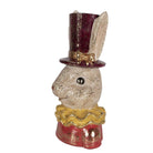 Decoration Statue Rabbit 16x13x29 cm Beige Plastic by Clayre & Eef.