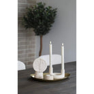 Candle Holder - Ceramic, Beige - Ø13x8.5 cm by EMIRELLE