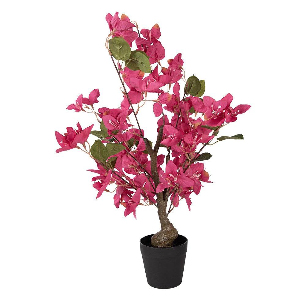 Artificial tree Bougainvillea 25x25x60 cm Pink Plastic by Clayre & Eef.