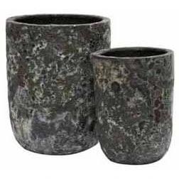 Plant pot - Fuji Relic Jade Set Ø36/26 x H45/35 cm (set of 2 pieces) by Vase The World
