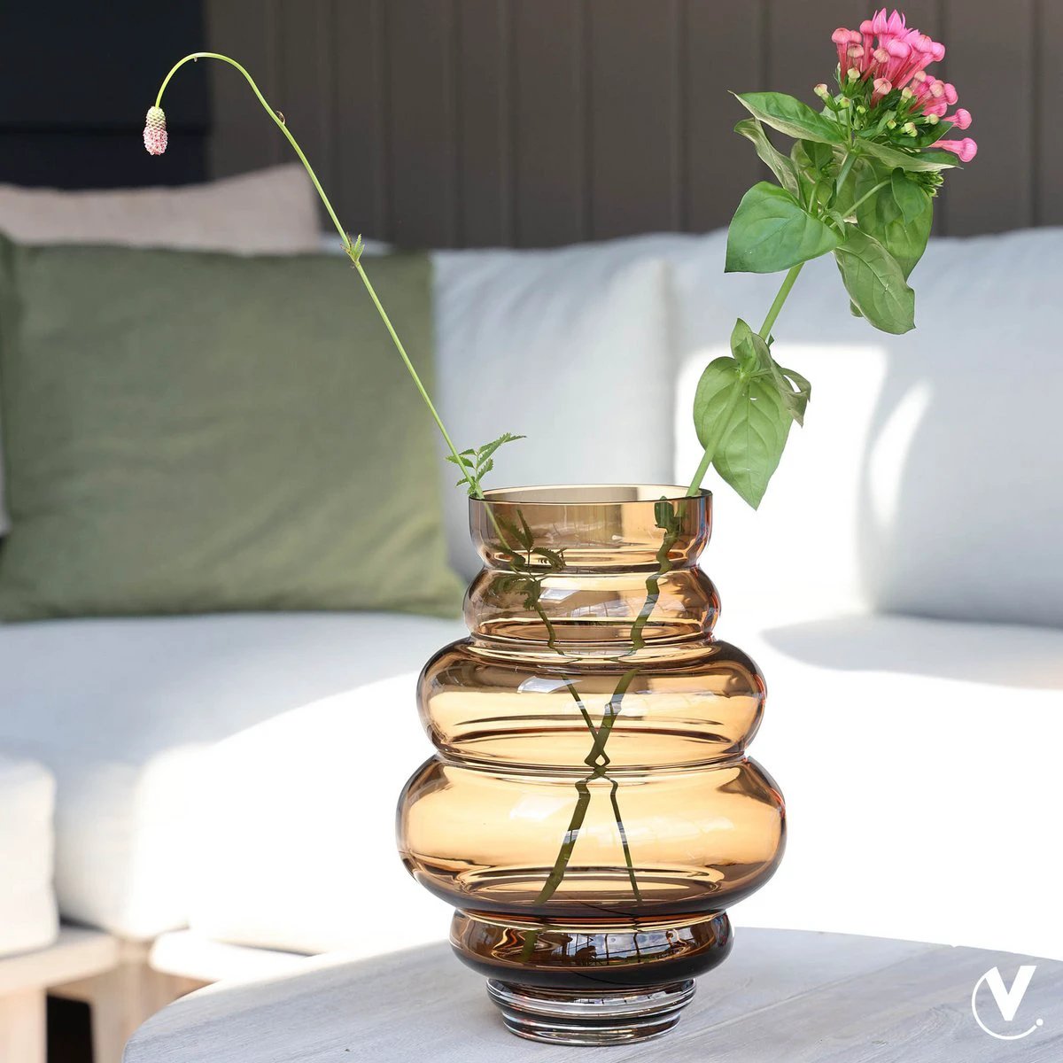 Vase - Maputo Taupe by Vase The World