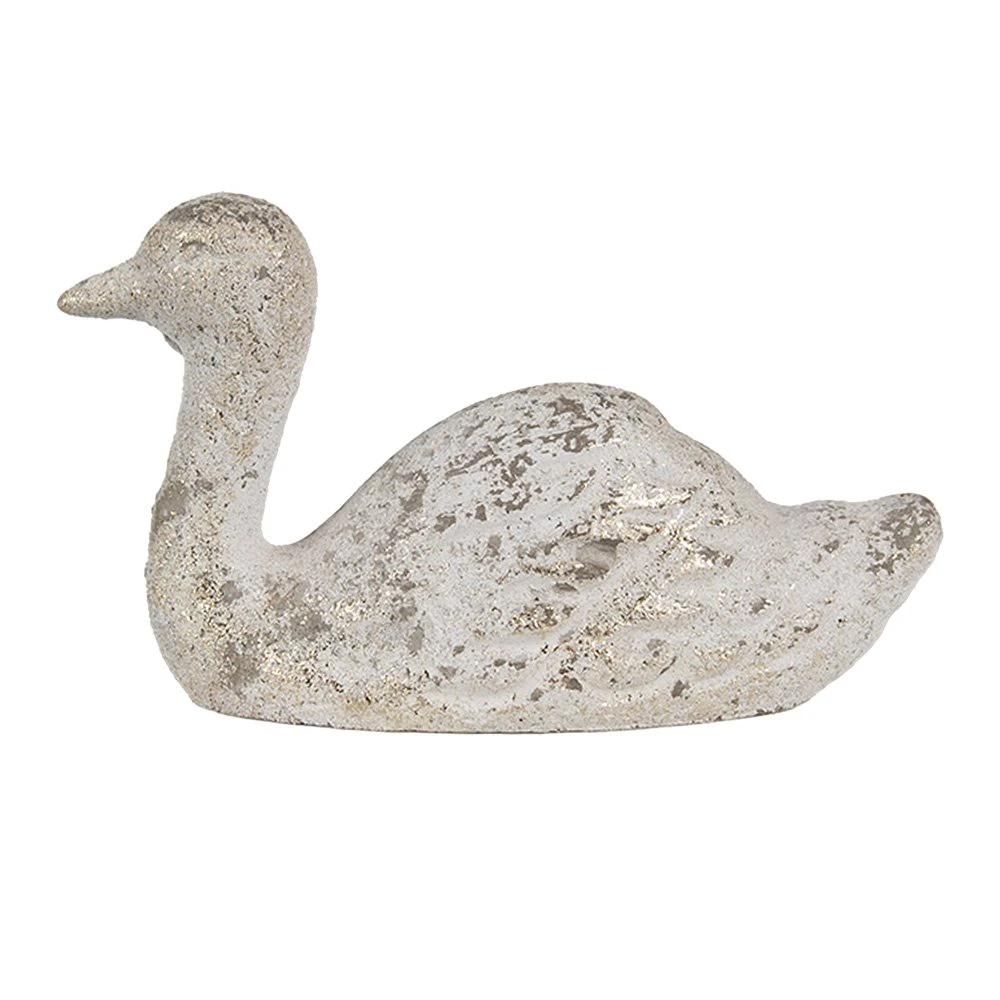 Decoration duck 15x5x9 cm by Clayre & Eef.
