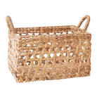 Storage Basket Rectangular Shelf Basket TANGAN Woven by Hand from Water Hyacinth (2 sizes) by Soeji