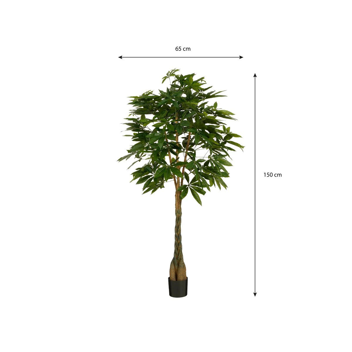 Artificial plant Pachira Green by Mica Decorations