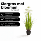 Artificial Plant Ornamental Grass White by Mica Decorations