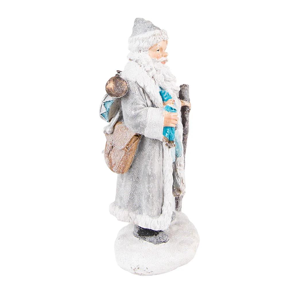 Dekoration Weihnachtsmann 11x9x21 cm von Clayre & Eef.