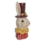 Decoration Statue Rabbit 16x13x29 cm Beige Plastic by Clayre & Eef.
