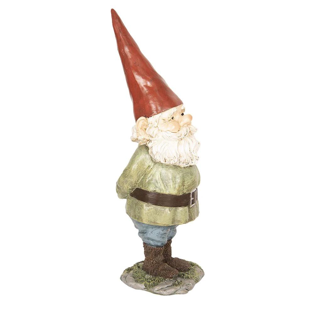 Image Kabouter 22x13x40 cm Green Polyresin Home accessories by Clayre & Eef.