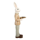 Decoration Statue Rabbit 20x20x56 cm White Plastic by Clayre & Eef.