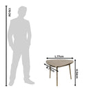 Side table 77x77x54 cm by Clayre & Eef.