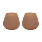 Tea -light holder - Tasman XS Matte Sand (set of 2 pieces) by Vase The World