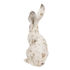 Hasenstatue 22 cm Beige Polyresin-Osterdekoration von Clayre & Eef.
