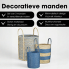 Plant basket set Blue by Mica Decorations