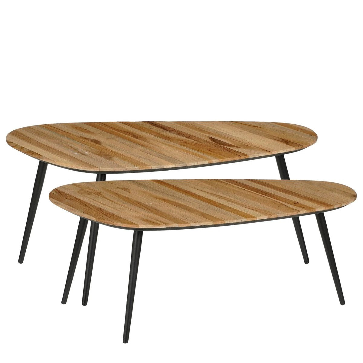 Side table set Jailey Brown by Mica Decorations