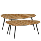 Side table set Jailey Brown by Mica Decorations