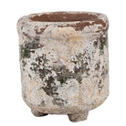 Flowerpot Ø 9x10 cm Beige Terracotta by Clayre & Eef.