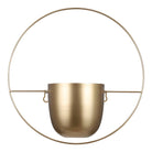 Flowerpot inside wall hanger Dexter Gold by Mica Decorations