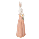 Decoration Statue Rabbit 18x16x53 cm White Plastic by Clayre & Eef.