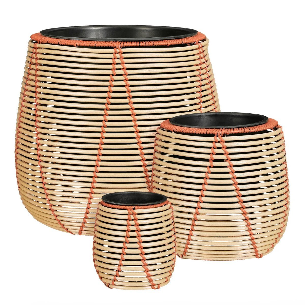 Flowerpot outside Cancun Beige by Mica Decorations
