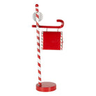 Christmas decoration letterbox 20x12x51 cm red metal by Clayre & Eef.