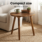 Side table Pomante Dark brown by Mica Decorations
