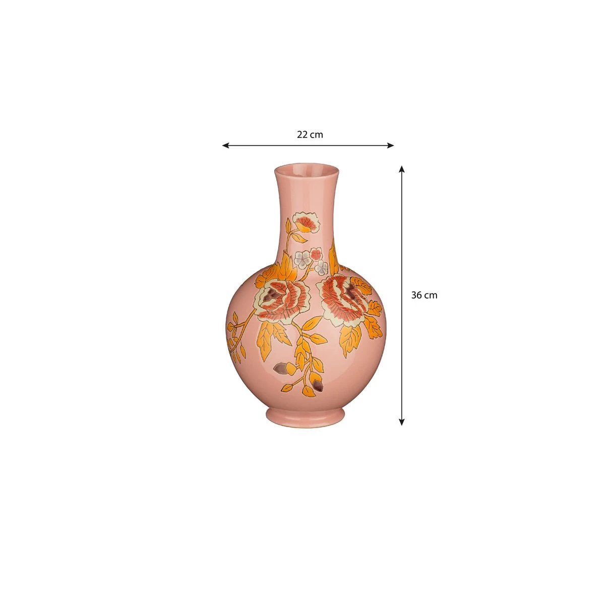 Vase Eloise Pink by Mica Decorations