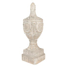 Dekoratives Ornament 25x25x75 cm Beiges Keramikmaterial von Clayre & Eef.