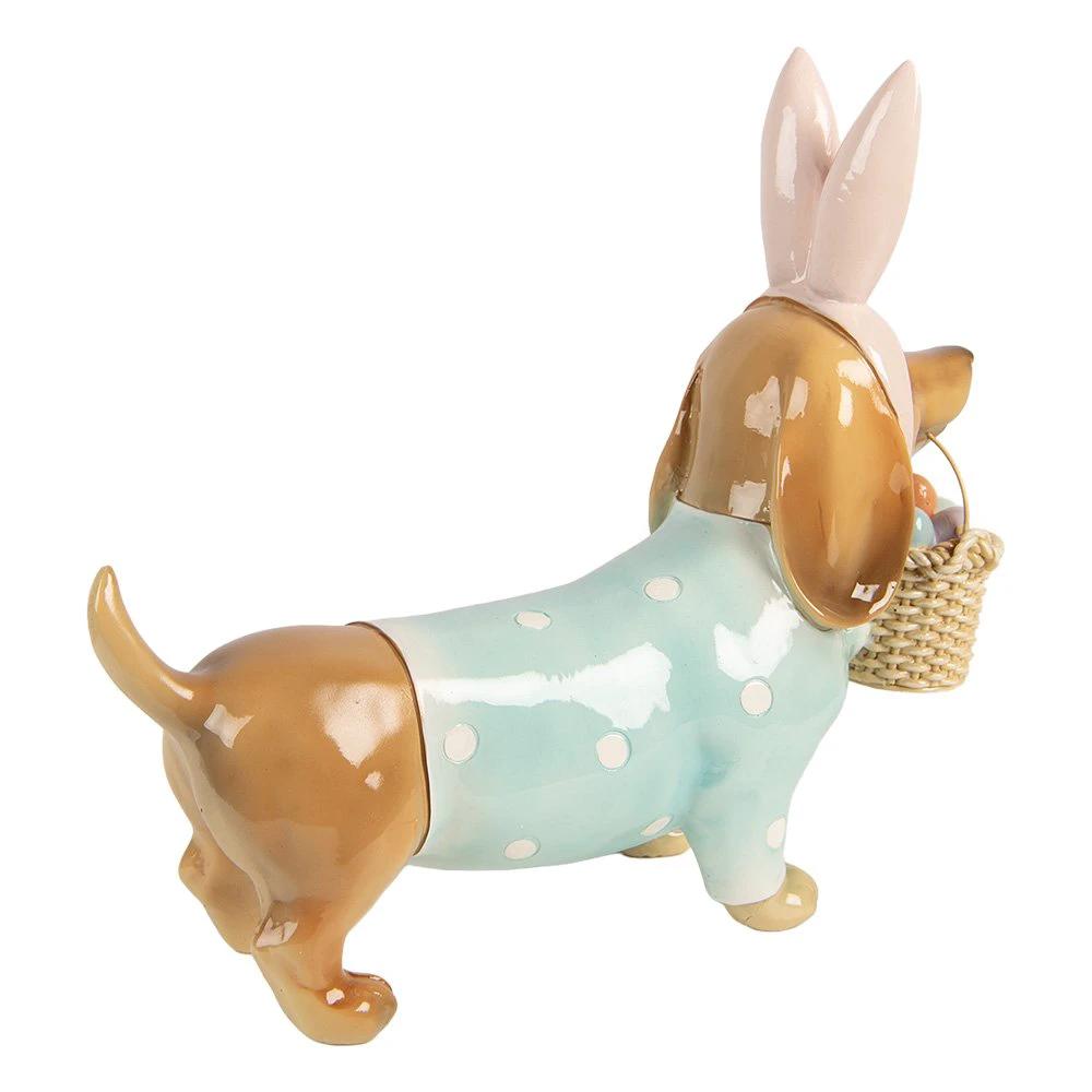 Dekorationsbild Hund 31x10x27 cm Braun Kunststoff von Clayre & Eef.