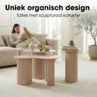 Side table Lux Light brown by Mica Decorations