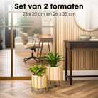 Flowerpot inside Dione Bruin by Mica Decorations
