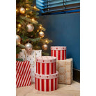 Christmas storage boxes set Red by Mica Decorations