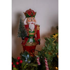 Decoration nutcracker with Christmas tree 13x10x32 cm by Clayre & Eef.
