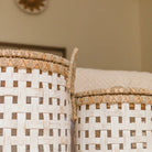 Laundry Basket with Lid IRAYA made from Bamboo by Soeji