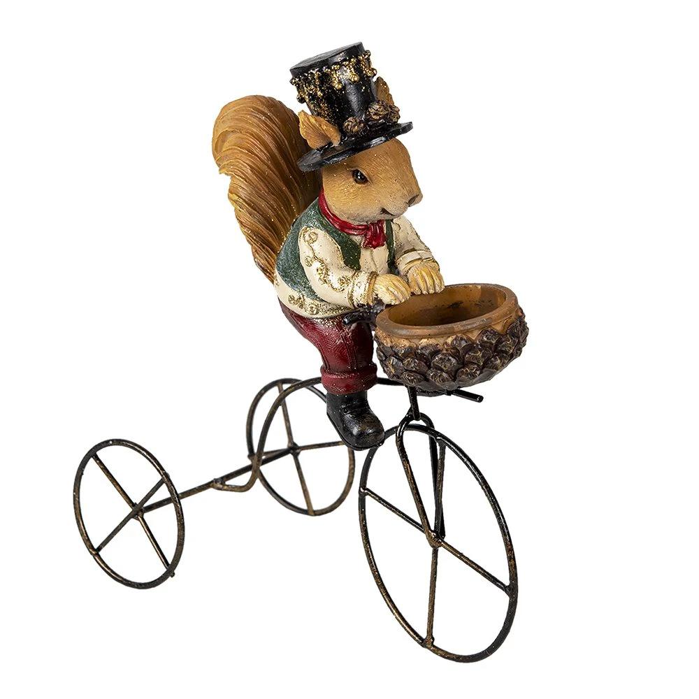 Image squirrel 21x11x23 cm brown plastic squirrel home accessories by Clayre & Eef.