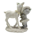 Dekoration Kind mit Hirsch 12x6x13 cm von Clayre & Eef.