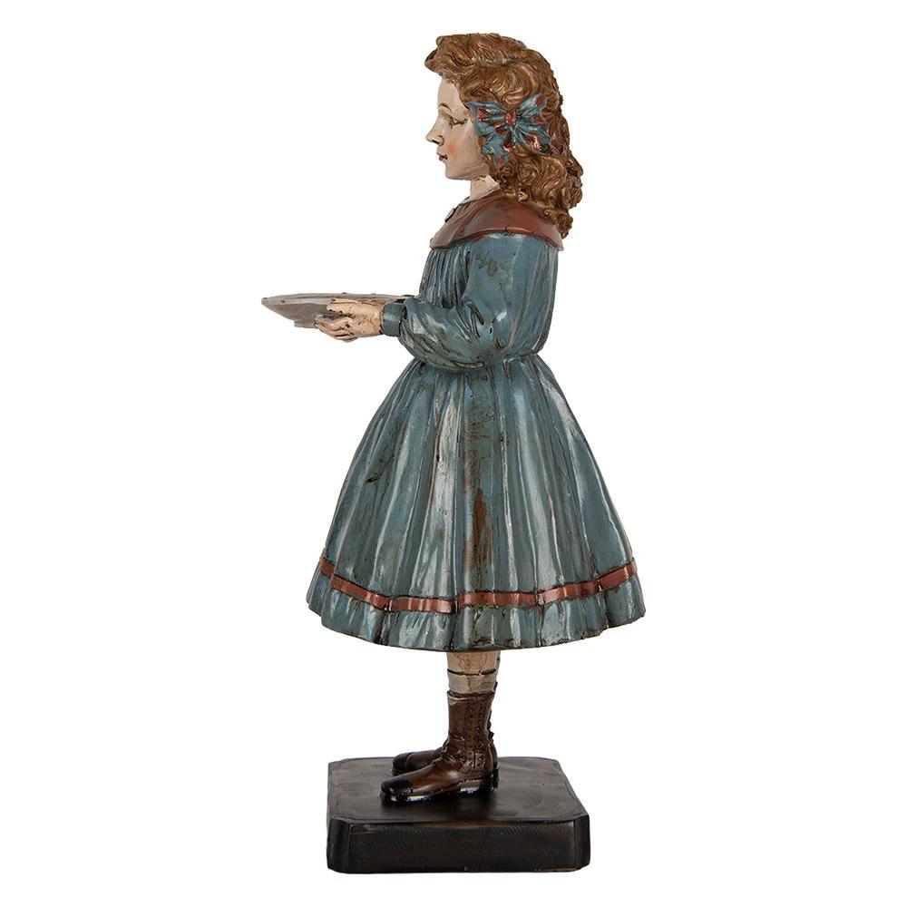 Decoration image woman 15x14x31 cm beige plastic by Clayre & Eef.
